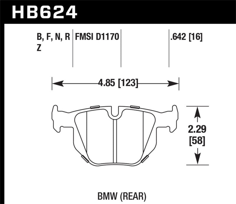 Hawk Performance HB624F.642 HPS Performance Street Brake Pads