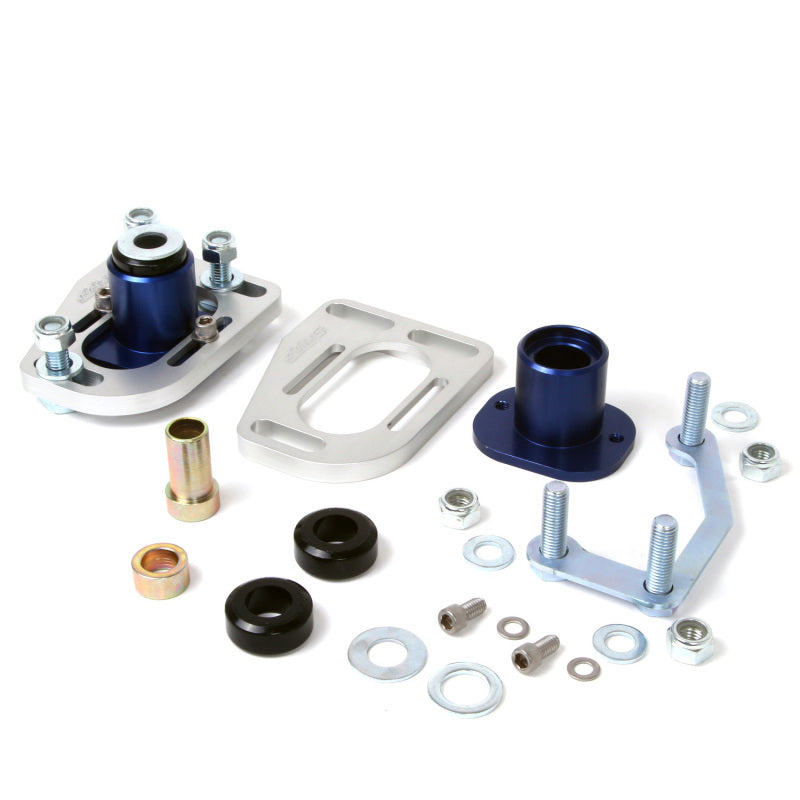 BBK Performance 2525 Caster Camber Plate Kit Silver Anodized for 1979-1993 Ford Mustang