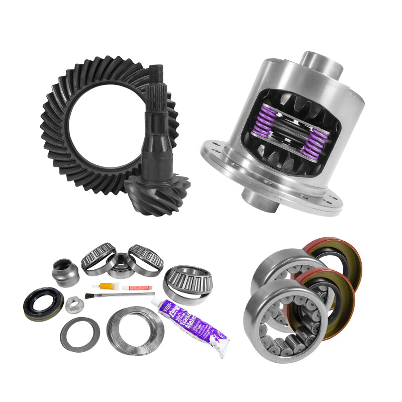Yukon Gear & Axle YGK2104 9.75in for Ford 3.73 Rear Ring & Pinion Install Kit 34 Spline Positraction Axle Bearings