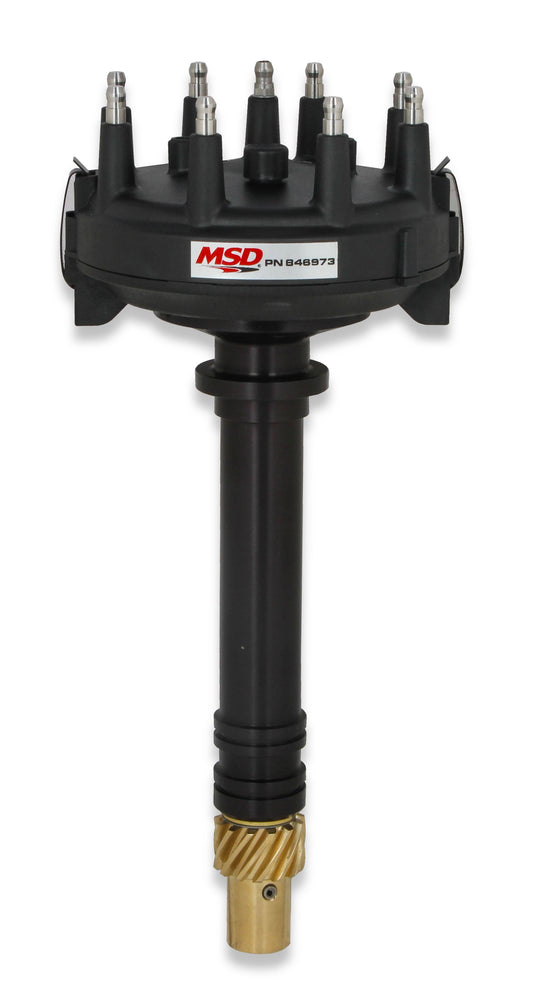 MSD 846973 Black for Chevy Low-Profile Crank Trigger Distributor