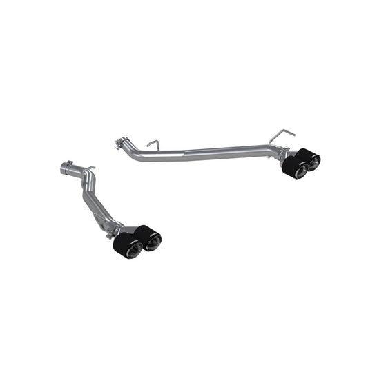 MBRP S52033CF 20-21 Ford Explorer ST 3.0L EcoBoost Dual Rear Exit Axle Back w/ Quad Carbon Fiber Tips - T304 - #S52033CF