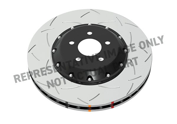 DBA 13-14 Chevrolet Corvette Z51 Front T3 2 Pc V2 Slotted 5000 Series Rotor w/Black Hat