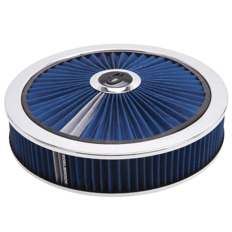 Edelbrock 43661 Air Cleaner Pro-Flo High-Flow Series Round Filtered Top 14 in Diameter x 3.125