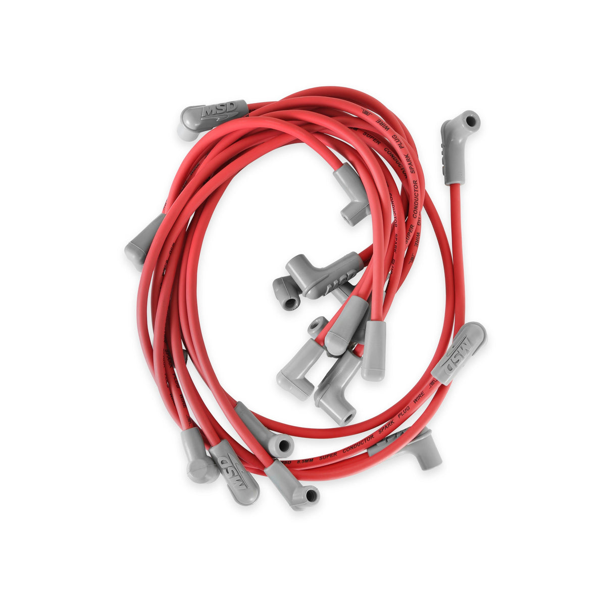 MSD 30479 SB for Chevy Super Conductor Spark Plug Wire Set for use with pn 8541 Crab Cap