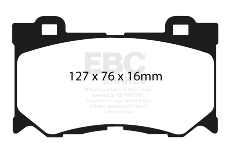 EBC 08-13 Infiniti FX50 5.0 Redstuff Front Brake Pads DP31823C