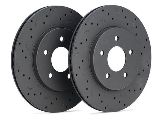 Hawk Performance HTC4897 Cross-Drilled and Slotted Talon Rotors