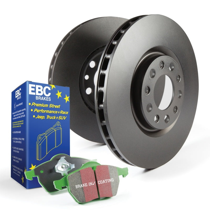 EBC S11 Rear Brake Kit Greenstuff 2000 Pads RK Premium Rotors S11KR1565 (image of S11KR1434)