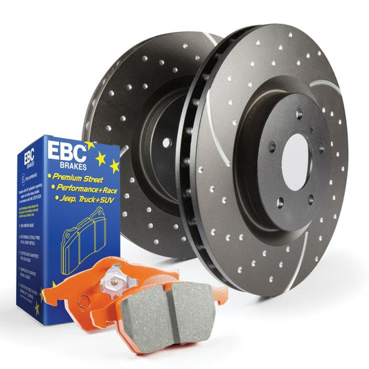 EBC S8 Rear Brake Kit Orangestuff Pads GD Sport Rotors S8KR1256 (image of S8KR1074)