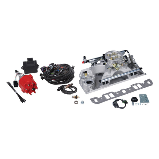 Edelbrock 35650 1970-1991 AMC 304/360/390/401 Pro Flo 4 4150-Style 35lb/hr Fuel Injection Kit