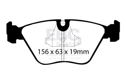 EBC 92-95 BMW M3 3.0 (E36) Yellowstuff Front Brake Pads DP4689R