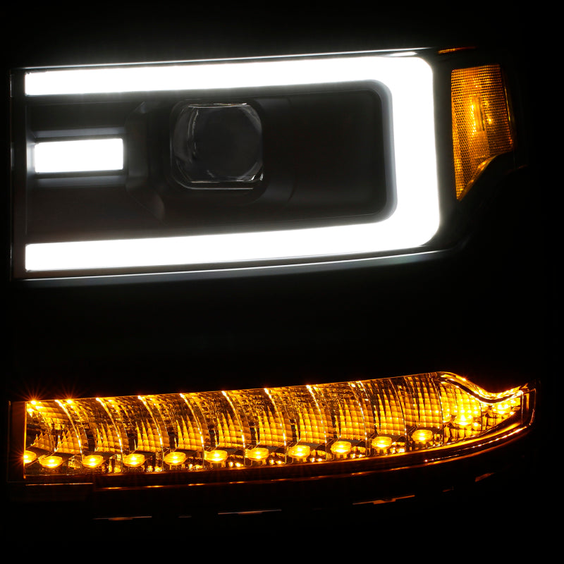 ANZO 2016-2018 Chevrolet Silverado 1500 LED Projector Headlights