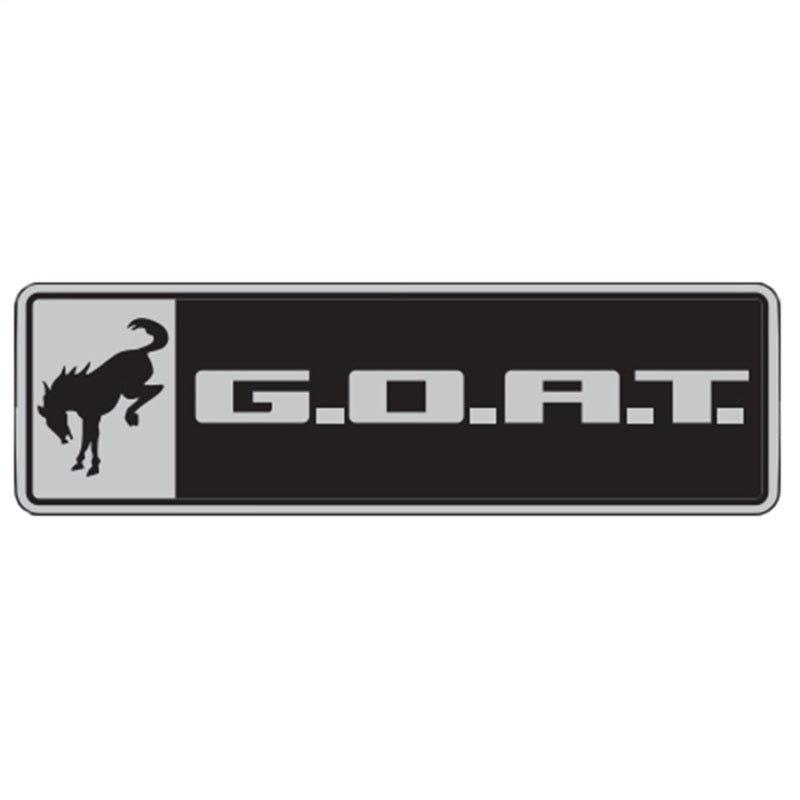 Ford Racing for Bronco/Bronco Sport G.O.A.T Badge - Black/Chrome