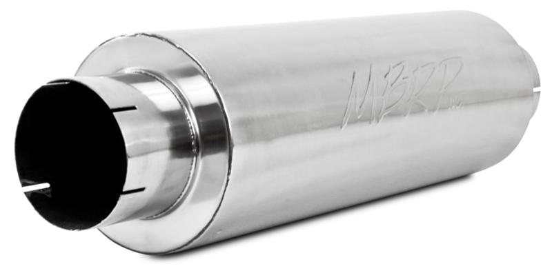 MBRP M2220S Universal Muffler - 5" in/out, 8" body, 31" overall, Quiet Tone | T409 Stainless