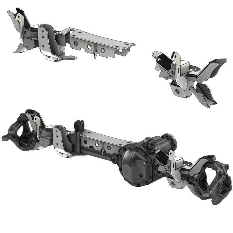 Artec Industries TJ4417 Dana 44 LCA Swap Brackets Standard Hole for 1997-2006 Jeep Wrangler TJ