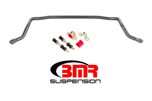 BMR 1978-1987 G-Body Front Solid 1.25in Sway Bar Kit with Bushings - Black Hammertone