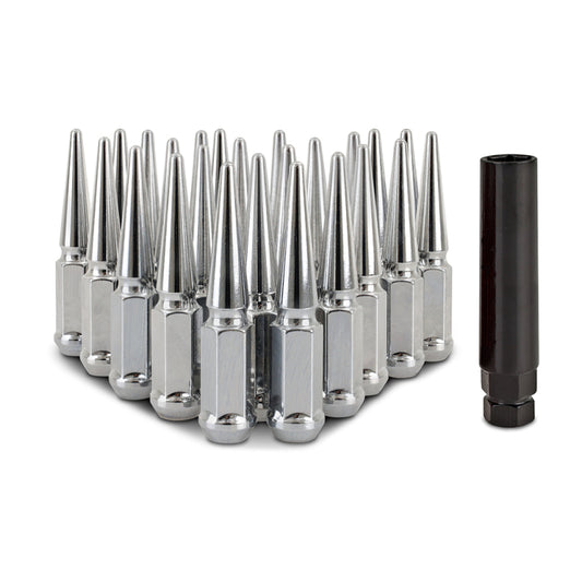 Mishimoto Mishimoto Steel Spiked Lug Nuts M12 x 1.5 24pc Set Chrome - #MMLG-SP1215-24CH
