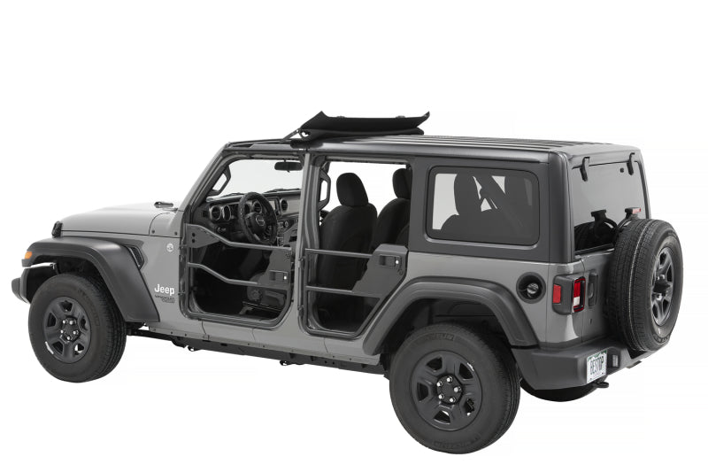 Bestop 20-26 Jeep Gladiator / 18-26 Wrangler JL 4-Door Element Doors (Rear Matte Black)