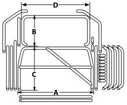 Allstar Performance Roll Cage Kit Deluxe Impala ALL22105