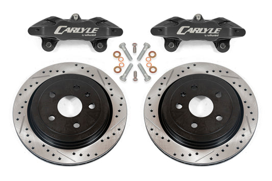 BMR 1997-2004 Chevrolet Corvette C5 Brake Kit For 15in Conversion Drilled & Slotted Rotors Black Caliper