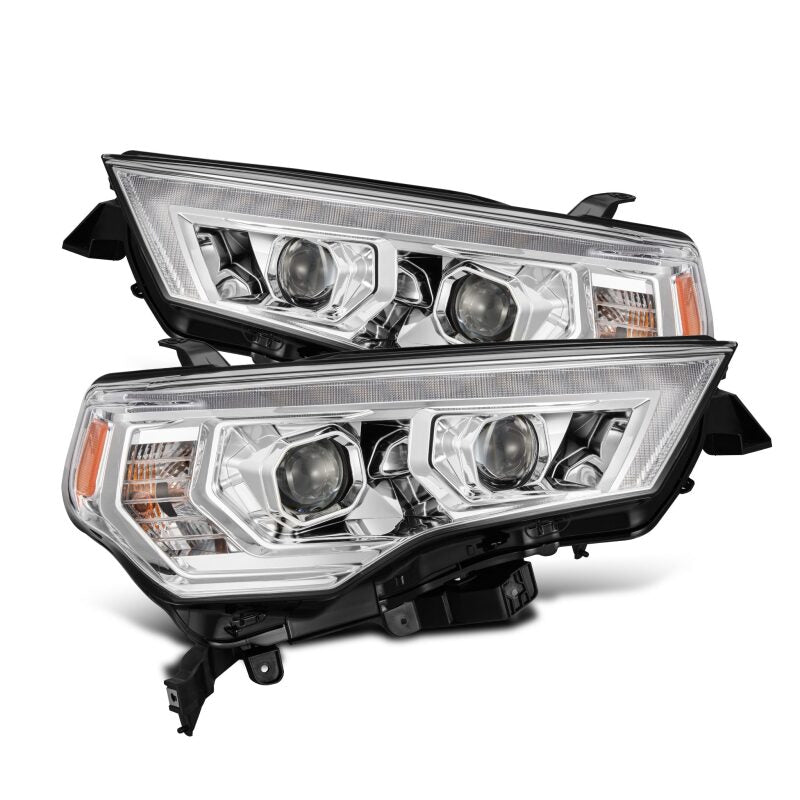 AlphaRex 880812 14-22 Toyota 4Runner LUXX-Series LED Projector Headlights Chrome with Activation Light & Sequential Signal + DRL