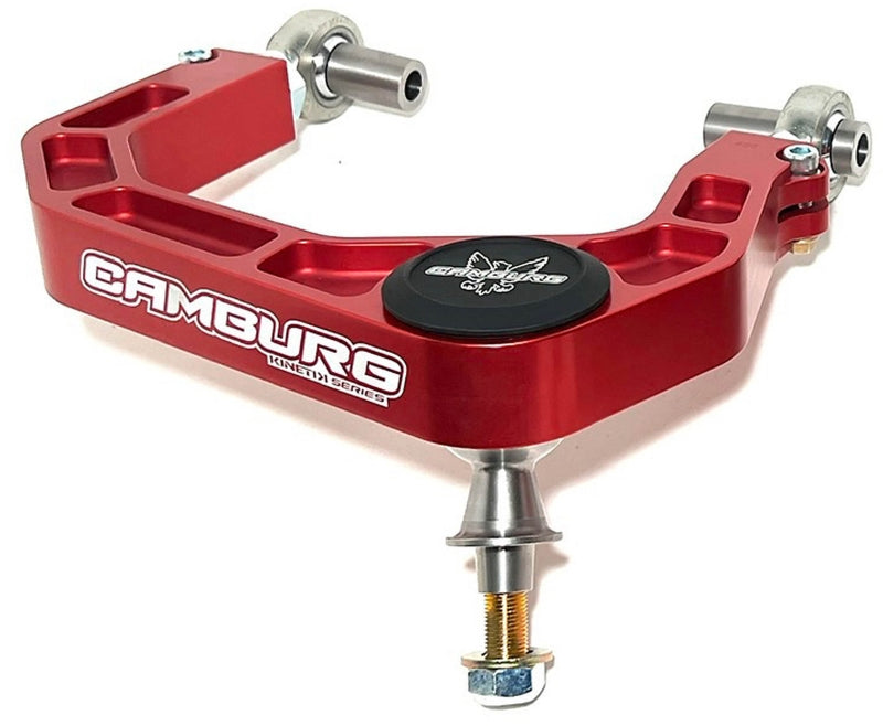 Camburg Engineering CAM-110214-RED KINETIK Billet Uniball UCA Red for 2021-2025 Ford Bronco (Excluding Raptor)