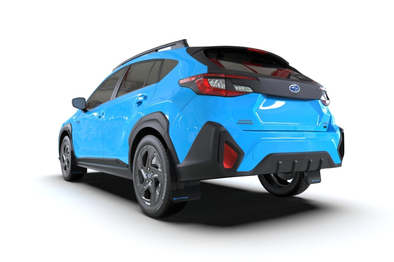 Rally Armor UR Mud Flaps - 2024-2026 Subaru Crosstrek - Black/Grey Logo - #MF106-UR-BLK-GRY