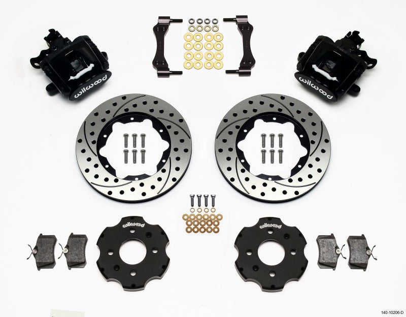 Wilwood Combination Parking Brake Rear Kit 11.00in Drilled Civic / Integra Disc 2.39 Hub Offset - #140-10206-D
