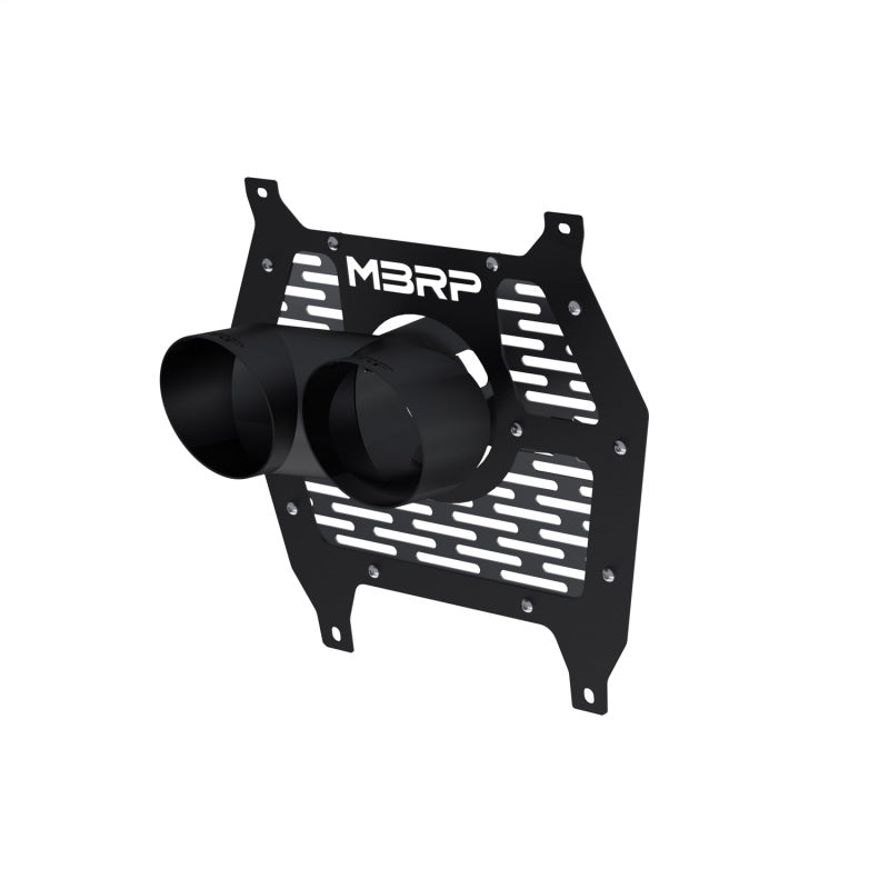 MBRP Can-Am Maverick R Single-Wall Dual 4in Outlet Tip with Shield - Black