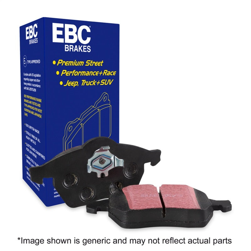EBC 08-16 Mitsubishi Lancer Evo 10 2.0 Turbo (1 piece rotor) Ultimax2 Rear Brake Pads UD1368