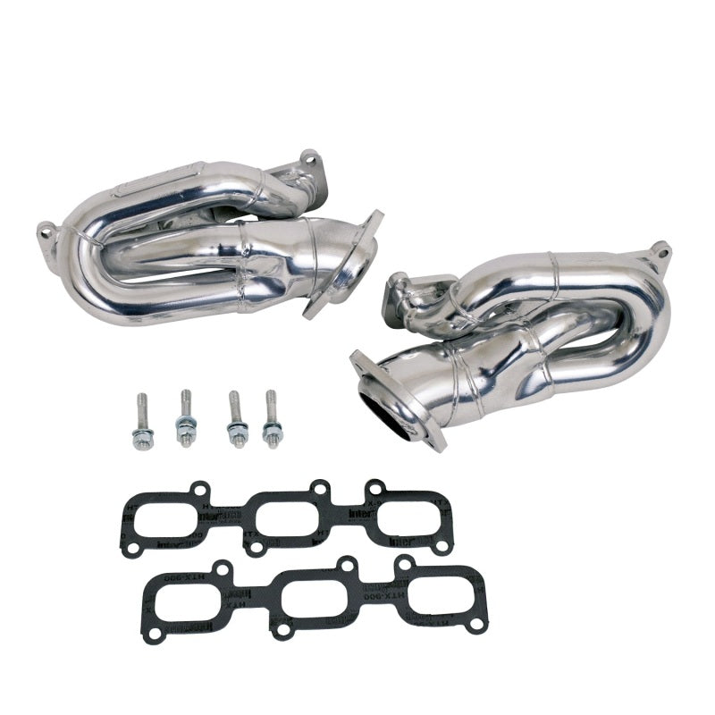BBK Performance 14420 Shorty Headers 1-5/8 Silver Ceramic for 2011-2017 Ford Mustang 3.7L V6