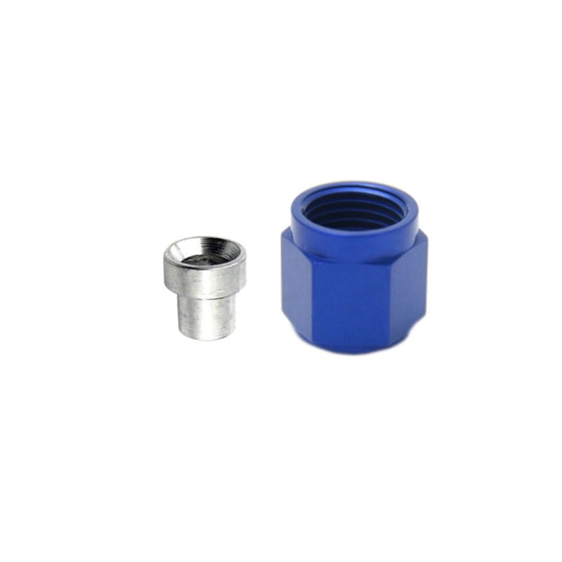 Nitrous Express 3AN B-Nut & Sleeve - Blue 80090