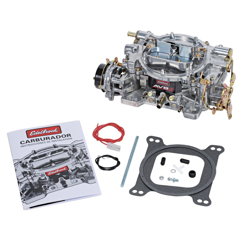 Edelbrock 1906 AVS2 650 CFM Annular Booster Carburetor Electric Choke Satin