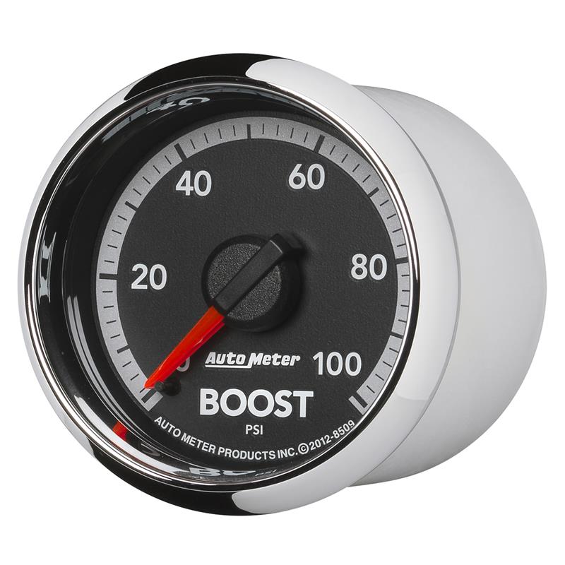 AutoMeter 8509 Factory Match 52.4mm Mechanical 0-100 PSI Boost Gauge for Gen 4 Dodge