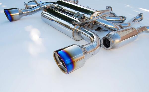 Invidia HS09N7ZGID 09-21 Nissan 370z Gemini Rolled Titanium tip Cat-back Exhaust
