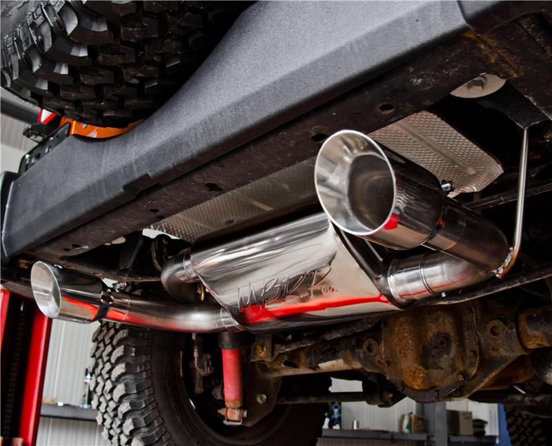 MBRP S5528409 Cat-Back Exhaust System - 2007-2018 Jeep Wrangler JK | T409 Stainless