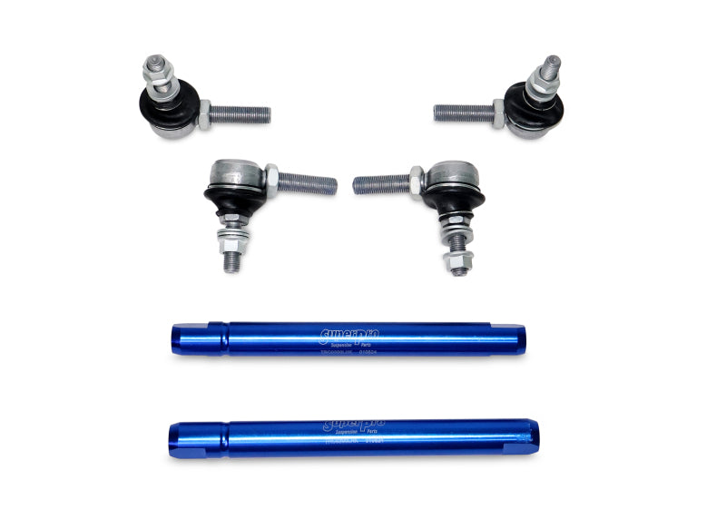 SuperPro Front Sway Bar Link Kit - Heavy Duty Adjustable (254mm-305mm Length, 10mm Studs)