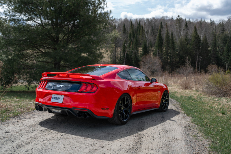 MBRP Mustang GT 2.5in Black Coated Non Active Dual Axle Back Exhaust