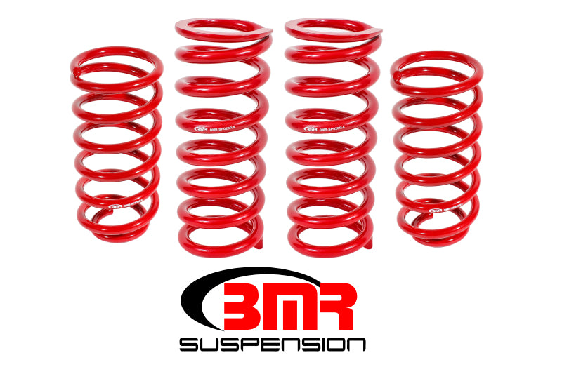 BMR 1979-2004 Fox Mustang Lowering Spring Kit (Set Of 4) - Red