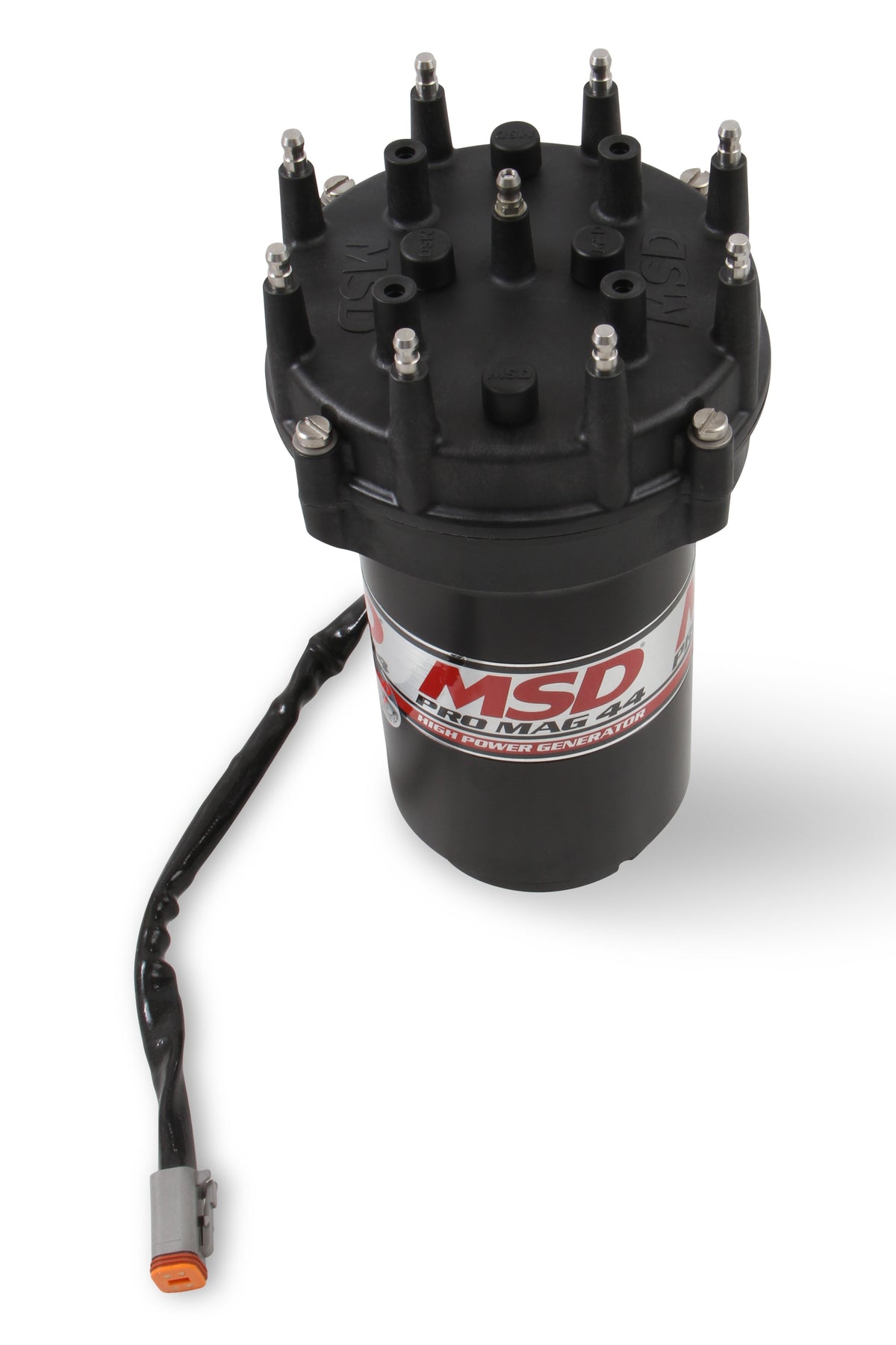 MSD 81407 Pro Mag 44 Amp Generator, CCW Rotation, Black, Pro Cap, Band Clamp