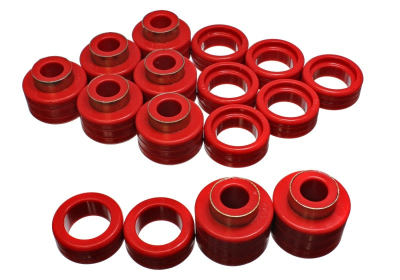Energy Suspension for Chevy Xtra Cab 2&4Wd Body Mts Red Body Mount Set 3.4122R