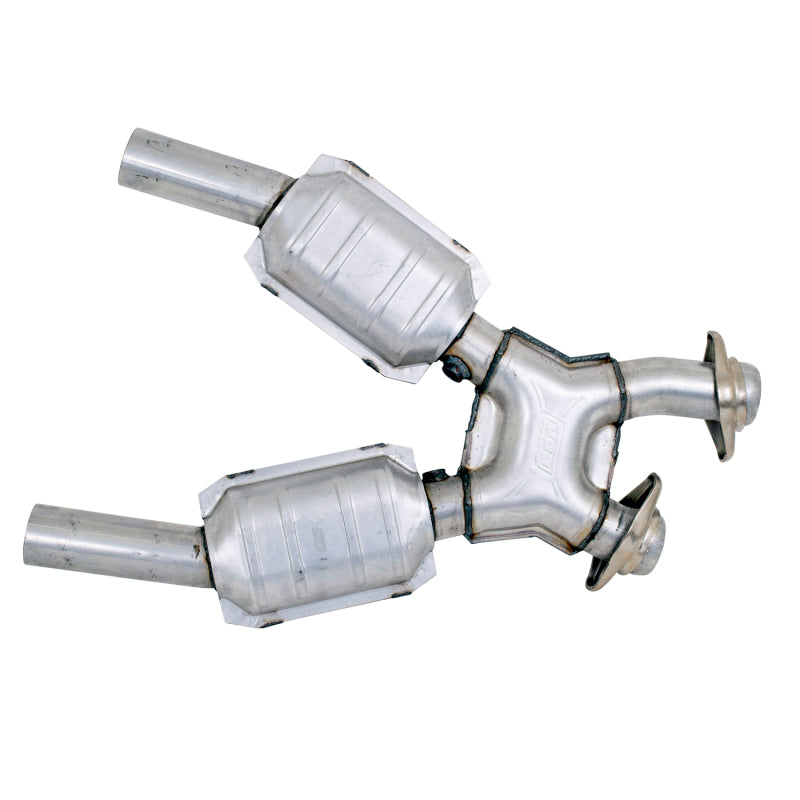 BBK Performance 1670 High Flow X-Pipe with Catalytic Converters (2-1/2 in) for 1999-2004 Ford Mustang GT Cobra 4.6L