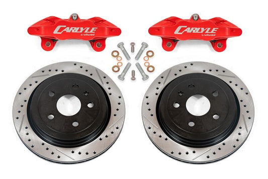 BMR 2014-2017 Chevrolet SS Brake Kit For 15in Conversion Drilled & Slotted Rotors Red Calipers