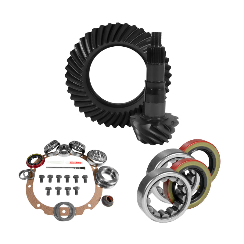 Yukon Gear & Axle YGK2047 8.8in for Ford 4.11 Rear Ring & Pinion Install Kit 2.53in OD Axle Bearings and Seals
