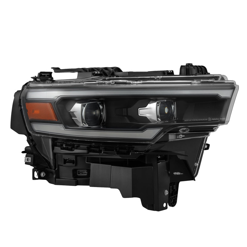 AlphaRex 880907 25-26 Dodge Ram 1500 Luxx LED Projector Headlights -Black w/Activation Light/ Sequential Signal/Switchback DRL
