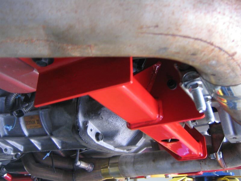 UMI Performance 2207-R Manual Transmission Torque Arm Relocation Kit Red