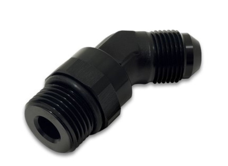 Vibrant -8AN Male to Male -10AN Straight Cut 45 Degree Adapter Fitting