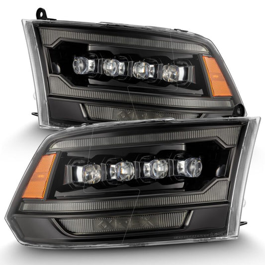 AlphaRex 880557 09-18 Ram 2500 NOVA LED Projector Headlights Plank Style Alpha Black w/Activation Light/Sequential Signal/DRL