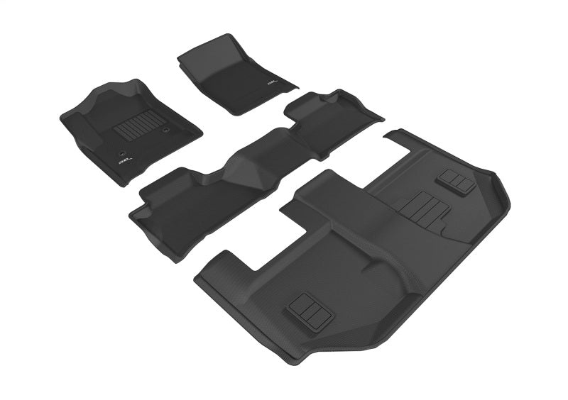 3D MAXpider Kagu Front, Rear & 3rd Row Floor Mats for 2015-2020 GMC Yukon XL