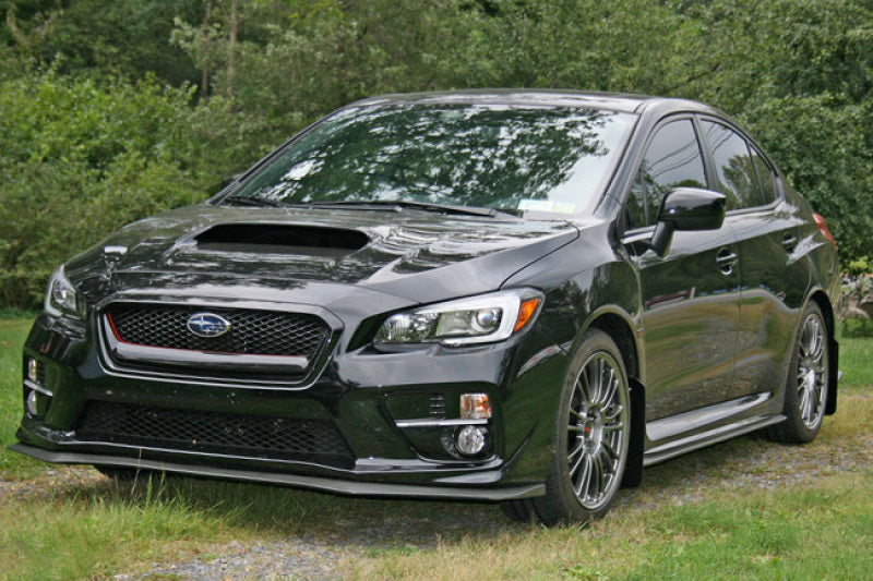 Rally Armor UR Mud Flaps - 2015-2021 Subaru WRX / WRX STI - Black/Blue Logo - #MF32-UR-BLK/LBL