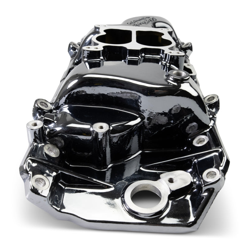 Edelbrock 2161-BP 1965-1990 Big Block Chevrolet Oval Port Heads Performer 2-O Manifold - Black